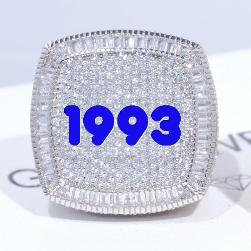 CUSTOM LETTER 3D ICED RING