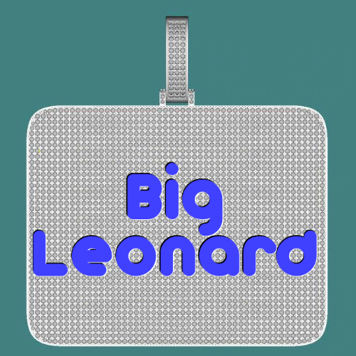 CUSTOM LETTER NECKLACE 3D BIG SQUARE