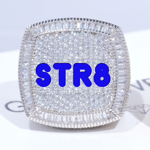 CUSTOM LETTER 3D ICED RING