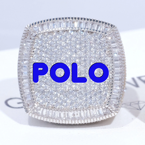 CUSTOM LETTER 3D ICED RING