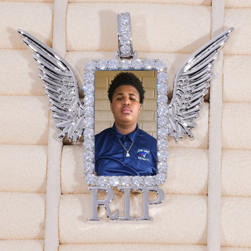 RIP WING 3D CUSTOM PICTURE PENDANT