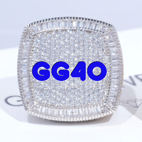 CUSTOM LETTER 3D ICED RING
