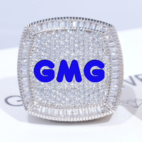 CUSTOM LETTER 3D ICED RING