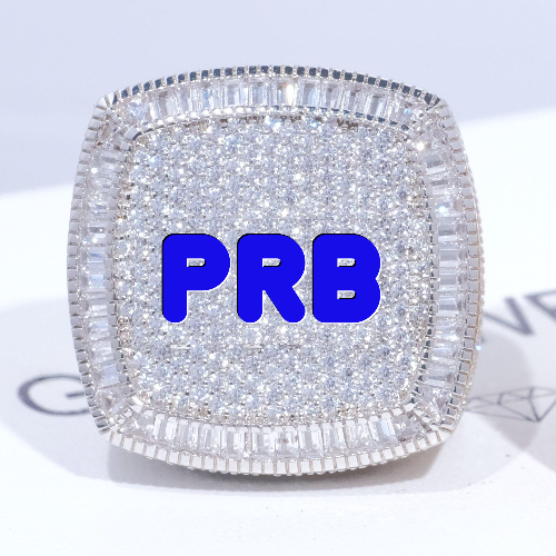 CUSTOM LETTER 3D ICED RING