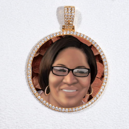 MEDIUM 3D CIRCLE CUSTOM PICTURE PENDANT