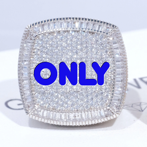 CUSTOM LETTER 3D ICED RING