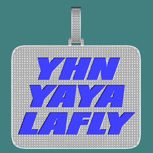 CUSTOM LETTER NECKLACE 3D BIG SQUARE