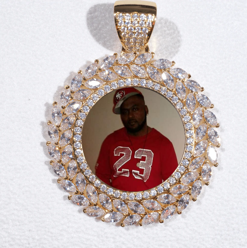 Large 3D Wheat Ear Custom Picture Pendant