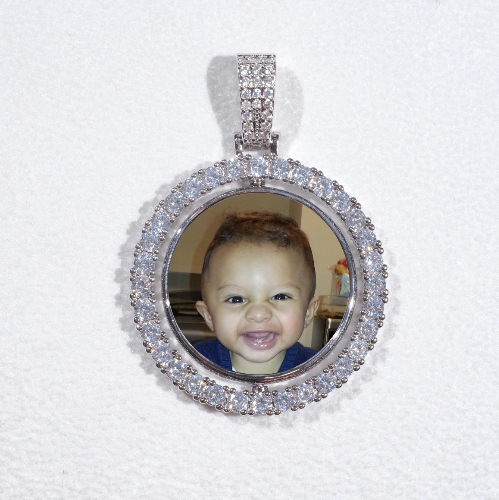 3D Spinning 2-Faced Custom Picture Pendant