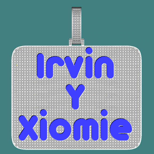 CUSTOM LETTER NECKLACE 3D BIG SQUARE