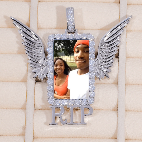 RIP WING 3D CUSTOM PICTURE PENDANT