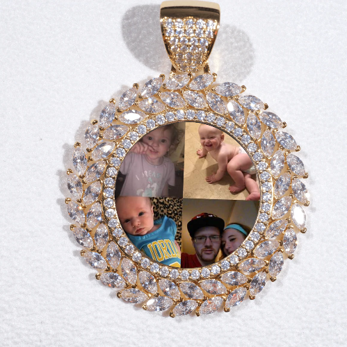 Large 3D Wheat Ear Custom Picture Pendant
