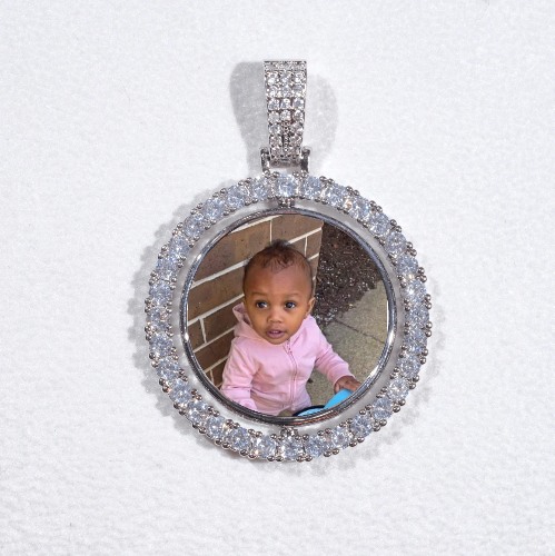 3D Spinning 2-Faced Custom Picture Pendant