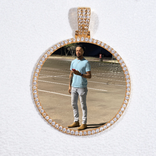 MEDIUM 3D CIRCLE CUSTOM PICTURE PENDANT