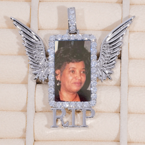 RIP WING 3D CUSTOM PICTURE PENDANT