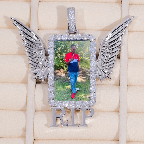 RIP WING 3D CUSTOM PICTURE PENDANT