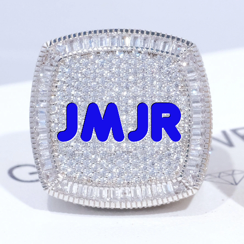 CUSTOM LETTER 3D ICED RING