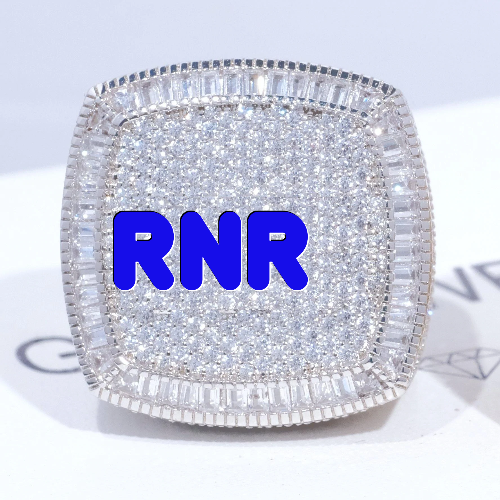 CUSTOM LETTER 3D ICED RING