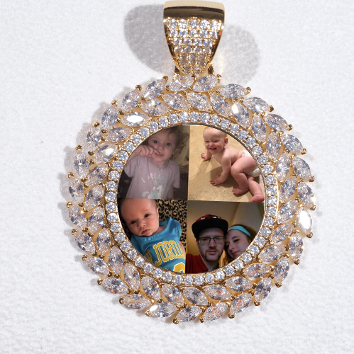 Large 3D Wheat Ear Custom Picture Pendant