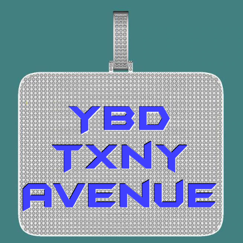 CUSTOM LETTER NECKLACE 3D BIG SQUARE