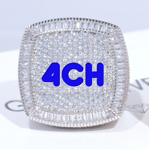 CUSTOM LETTER 3D ICED RING