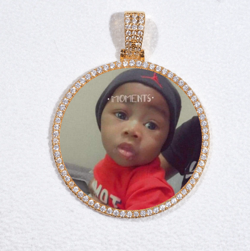 MEDIUM 3D CIRCLE CUSTOM PICTURE PENDANT