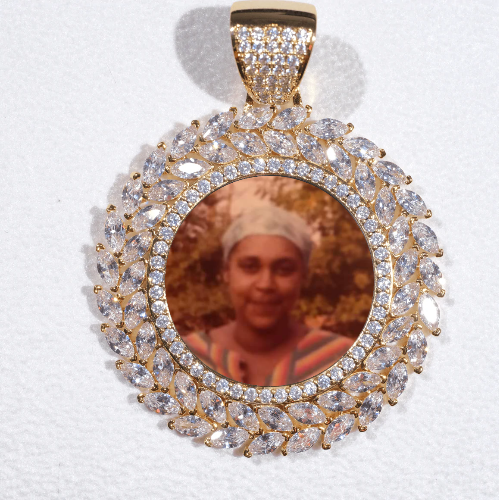 Large 3D Wheat Ear Custom Picture Pendant