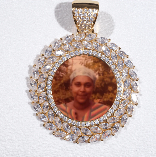 Large 3D Wheat Ear Custom Picture Pendant