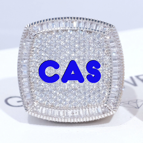 CUSTOM LETTER 3D ICED RING