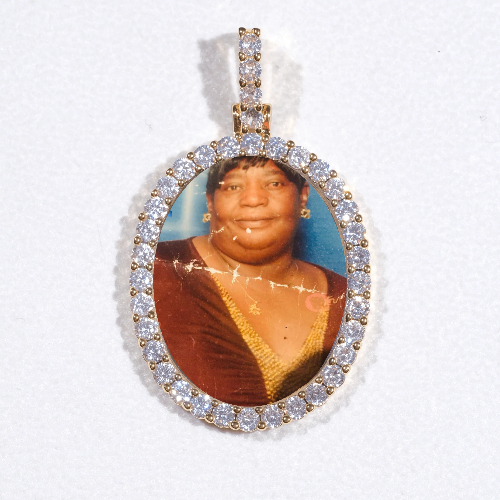3D Oval Custom Picture Pendant