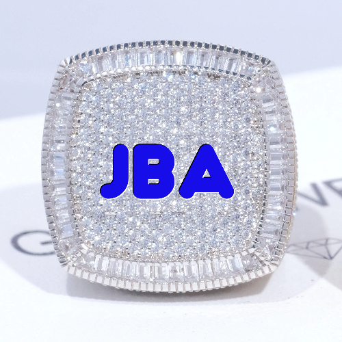 CUSTOM LETTER 3D ICED RING