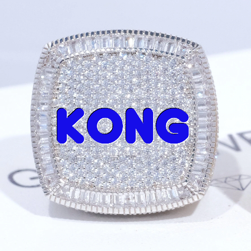 CUSTOM LETTER 3D ICED RING