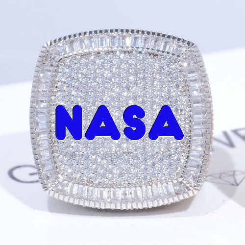 CUSTOM LETTER 3D ICED RING