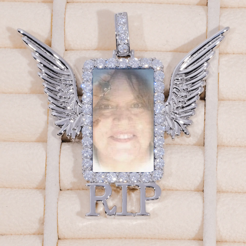 RIP WING 3D CUSTOM PICTURE PENDANT