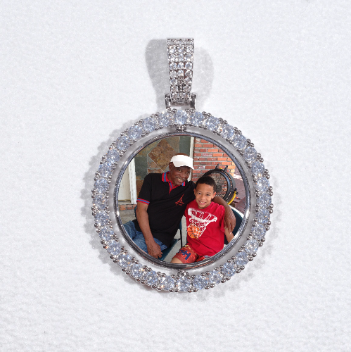 3D Spinning 2-Faced Custom Picture Pendant