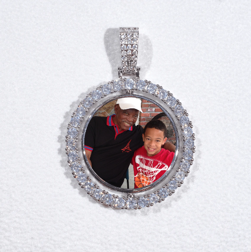 3D Spinning 2-Faced Custom Picture Pendant