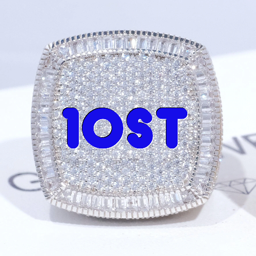 CUSTOM LETTER 3D ICED RING