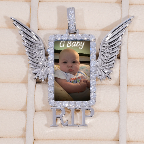 RIP WING 3D CUSTOM PICTURE PENDANT