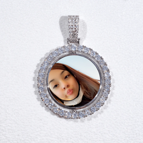 3D Spinning 2-Faced Custom Picture Pendant