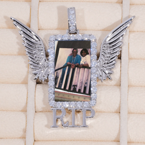 RIP WING 3D CUSTOM PICTURE PENDANT