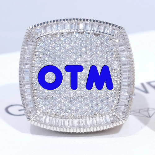 CUSTOM LETTER 3D ICED RING
