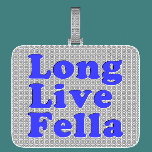 CUSTOM LETTER NECKLACE 3D BIG SQUARE