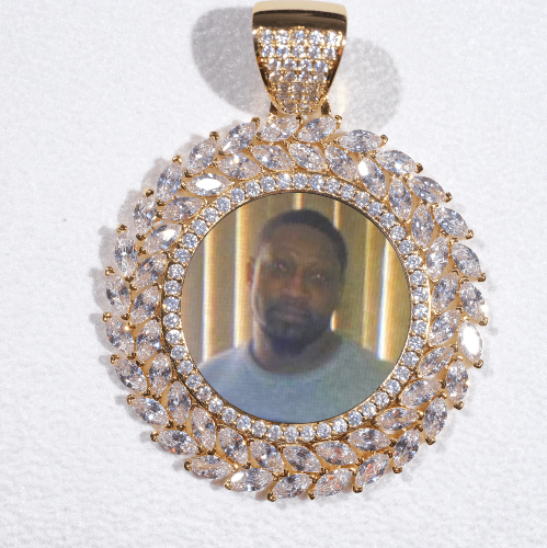 Large 3D Wheat Ear Custom Picture Pendant