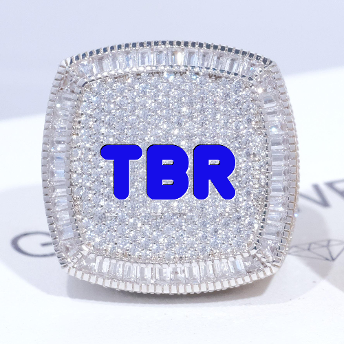 CUSTOM LETTER 3D ICED RING