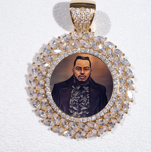 Large 3D Wheat Ear Custom Picture Pendant