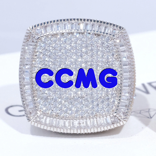 CUSTOM LETTER 3D ICED RING