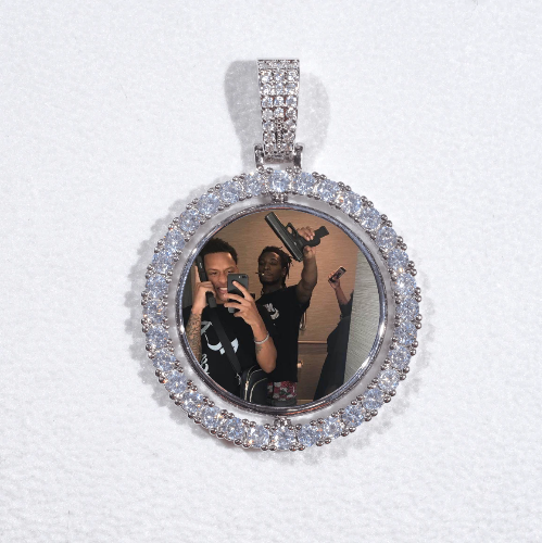3D Spinning 2-Faced Custom Picture Pendant