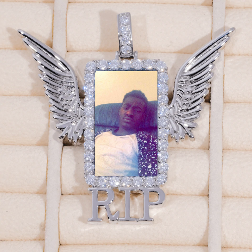 RIP WING 3D CUSTOM PICTURE PENDANT