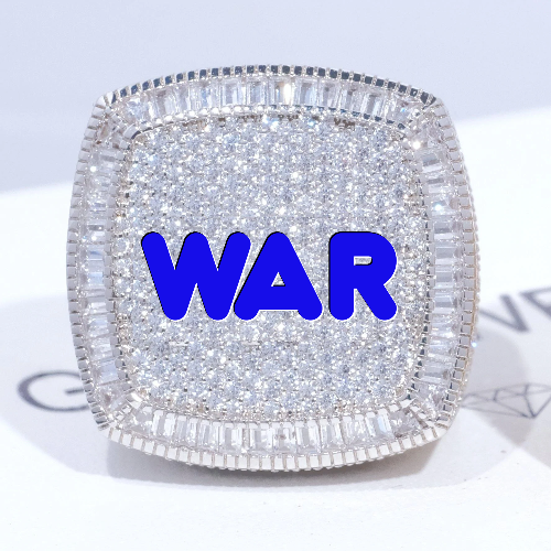 CUSTOM LETTER 3D ICED RING