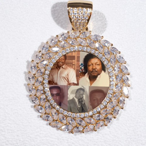 Large 3D Wheat Ear Custom Picture Pendant